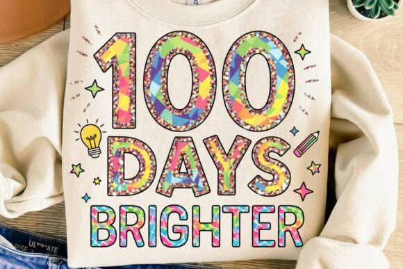100 Days Brighter Back to School PNG: A Digital Asset for Educators and Creators