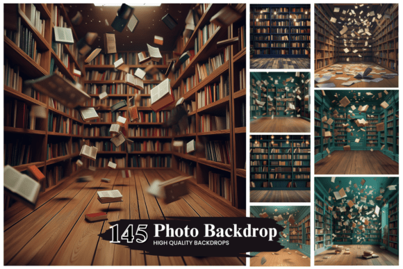 130 Back to School Digital Backdrops