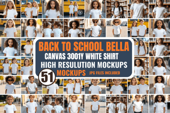 Back to School BC 3001Y White Mockups: A Versatile Tool for Designers and Educators