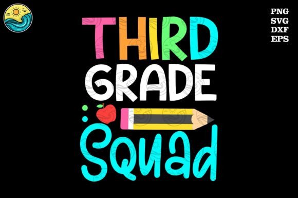 Third Grade Squad SVG Back to School