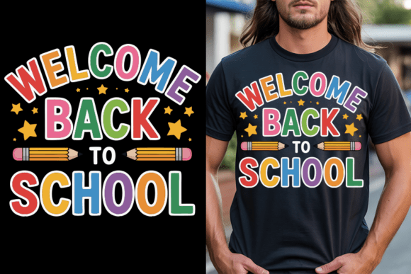 Welcome Back to School Typo Design