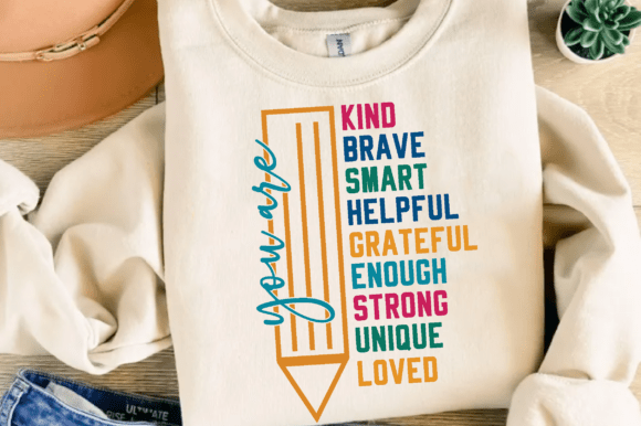 You Are Kind PNG and Back to School SVG Design